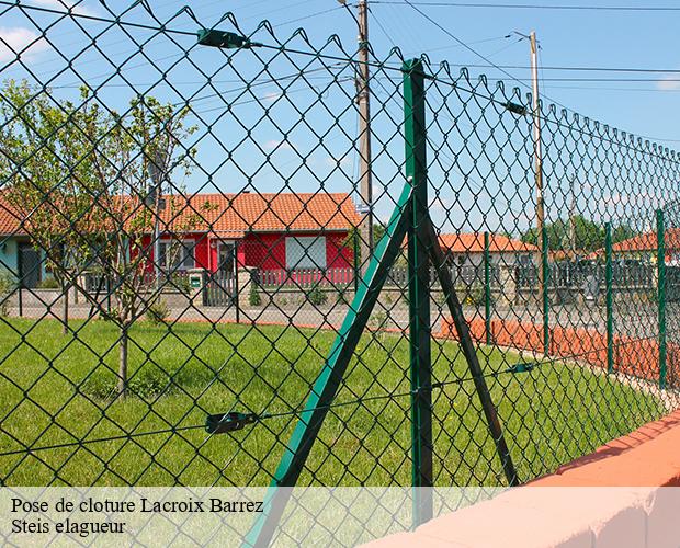 Pose de cloture  lacroix-barrez-12600 Steis elagueur