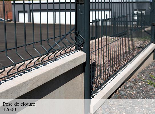 Pose de cloture  lacroix-barrez-12600 Steis elagueur